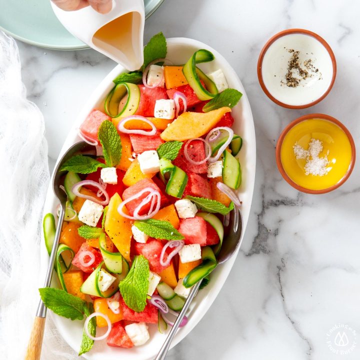 Cucumber Melon Feta Salad