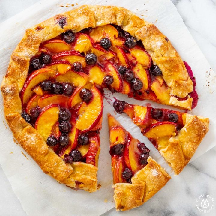 Easy Blueberry Peach Galette